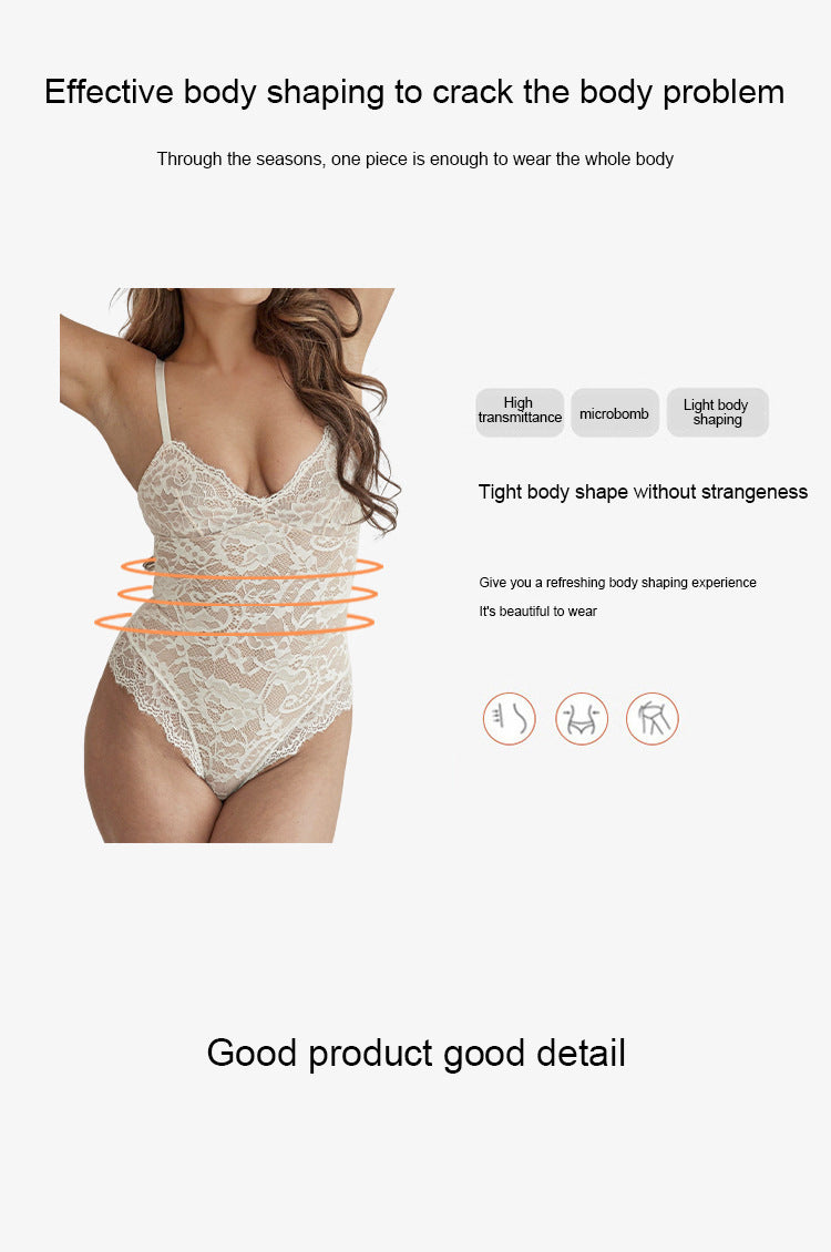 Tropica Love Plus Size Floral Lace Bodysuit - Sexy and Comfortable