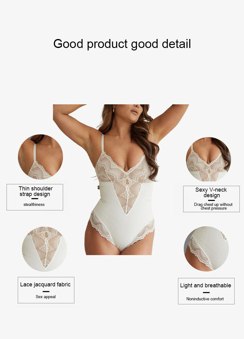 Tropica Love Sexy Deep V Lace Bodysuit,Snap Crotch Sexy Top Lingerie, Club Outfit