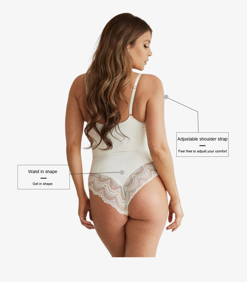 Tropica Love Sexy Deep V Lace Bodysuit,Snap Crotch Sexy Top Lingerie, Club Outfit