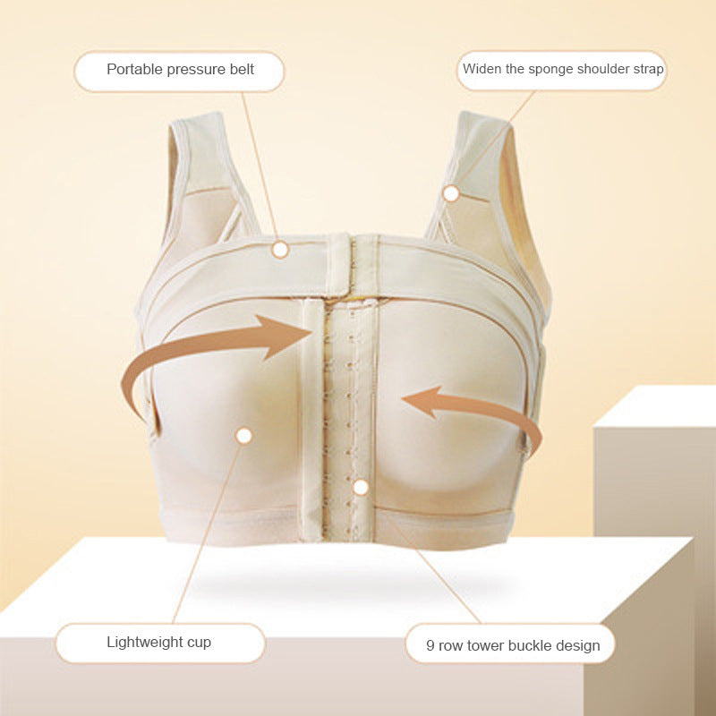 Tropica Love Wireless Adjustable Post Surgery Surgical Breast Augmentation Surgery Bra for Women