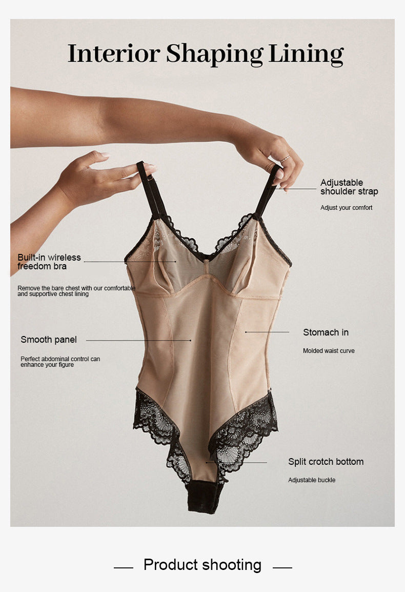 Tropica Love Sexy Deep V Lace Bodysuit,Snap Crotch Sexy Top Lingerie, Club Outfit