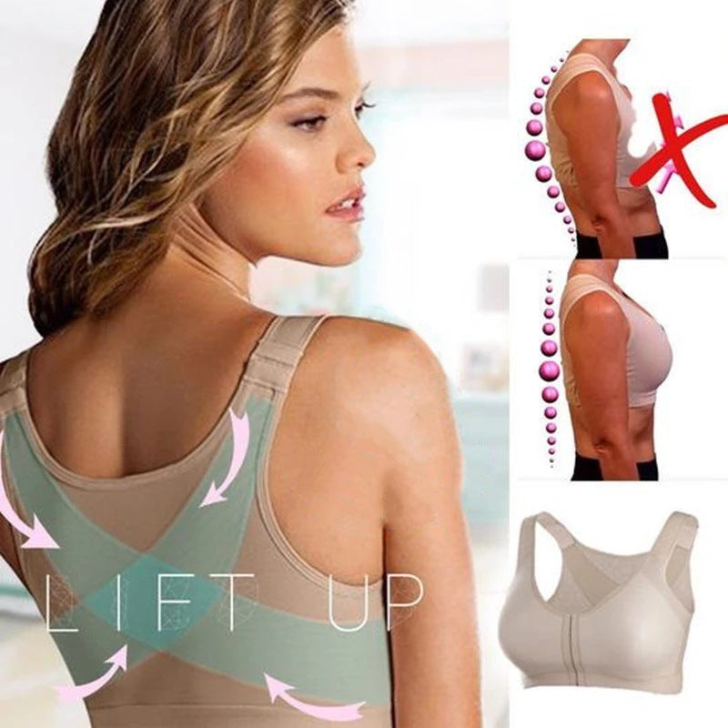 Tropica Love Women's Sport Bra,Motion Control Zip High-impact Sports Bra,Wirefree Bra for Women