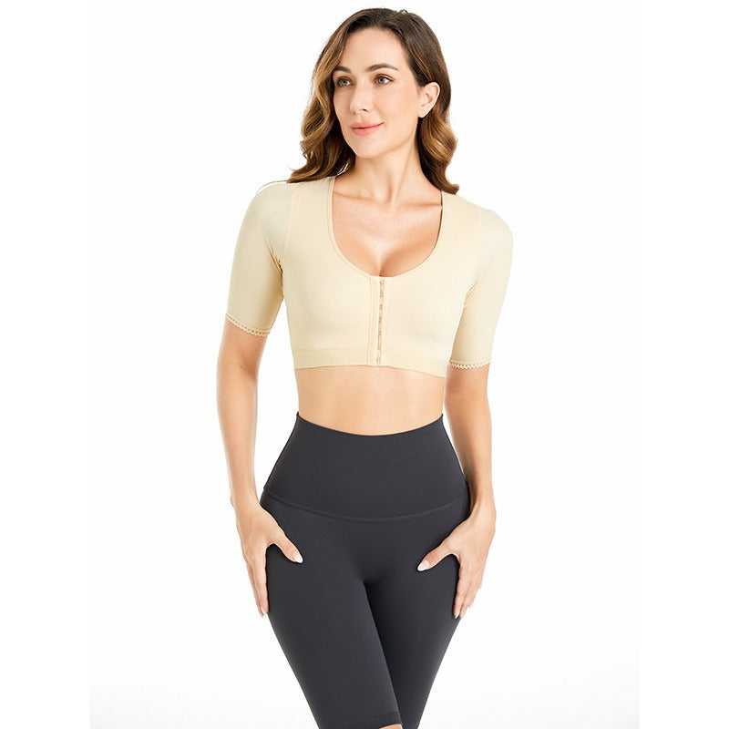 Flexi-Fit Sports Bra No-Wire Push-Up Shaper for Yoga Running & Workouts Front Closure BraS Tank Top
